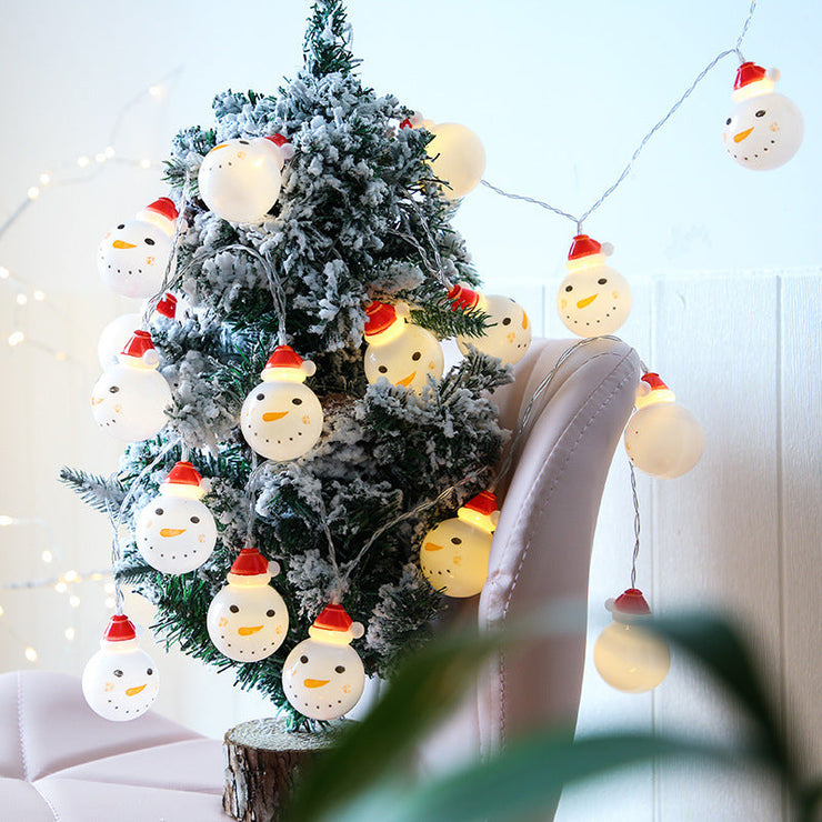 Snowman string lights