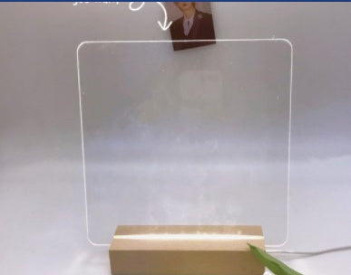 Transparent Acrylic Will Glow Message Board