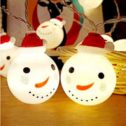Snowman string lights