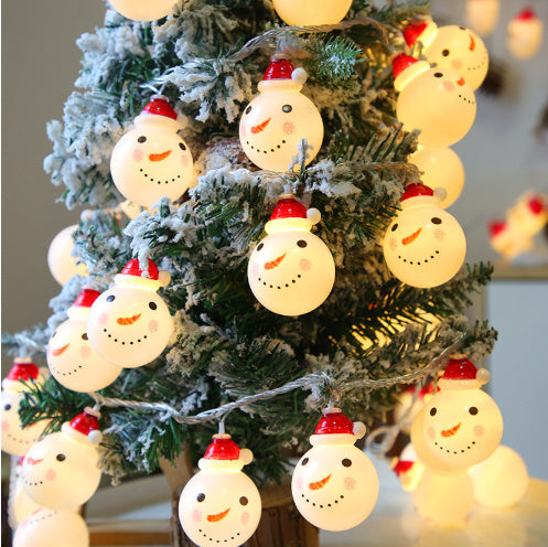 Snowman string lights