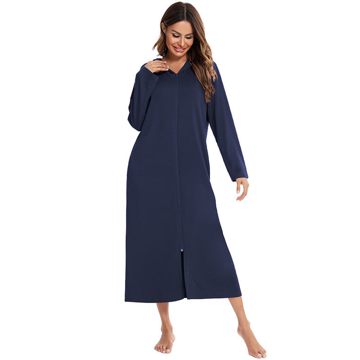 New Autumn And Winter Pajamas Women's Home Nightdress