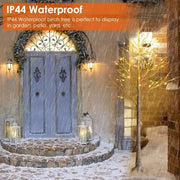 Lighted Birch Tree Artificial White Birch Twig Tree With 8 Warm White Lighting Modes For Wedding Party Christmas Holiday Festival Home Decoration