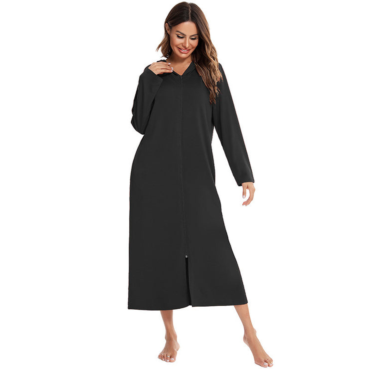 New Autumn And Winter Pajamas Women's Home Nightdress