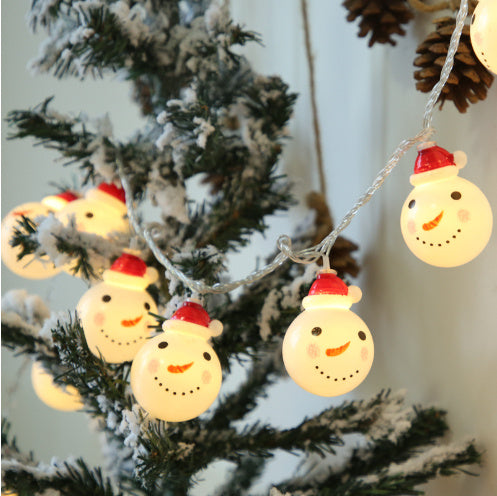 Snowman string lights