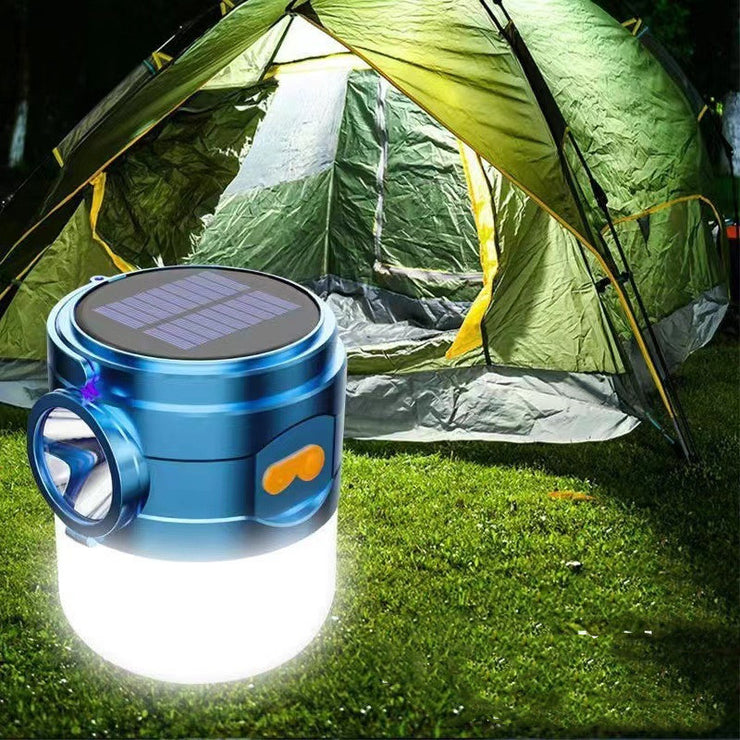 Solar Rechargeable Hand Bulb Lamp Lighting Home Outdoor