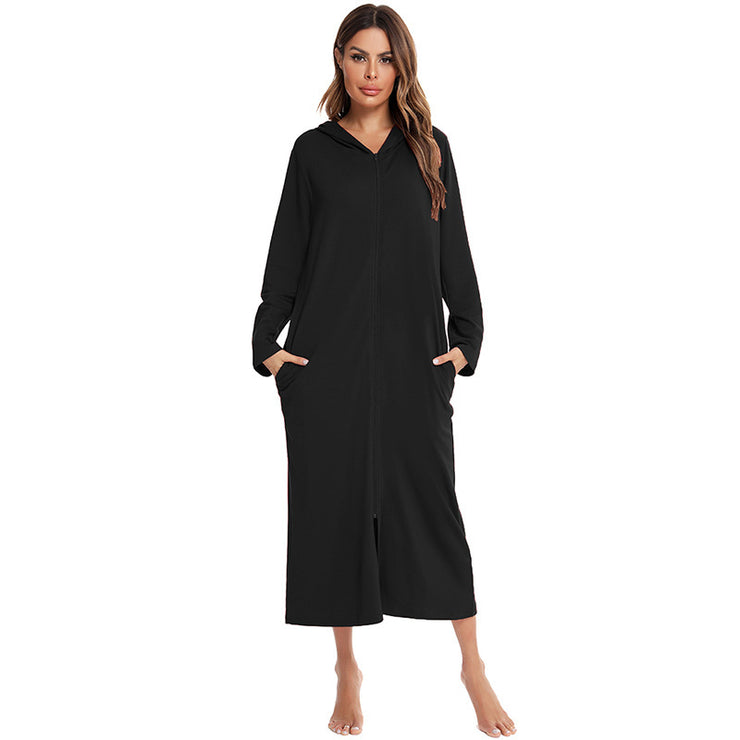 New Autumn And Winter Pajamas Women's Home Nightdress